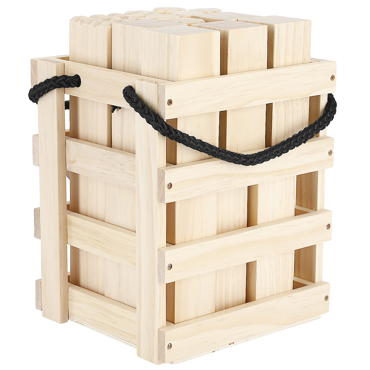 Wooden kubb lawn game