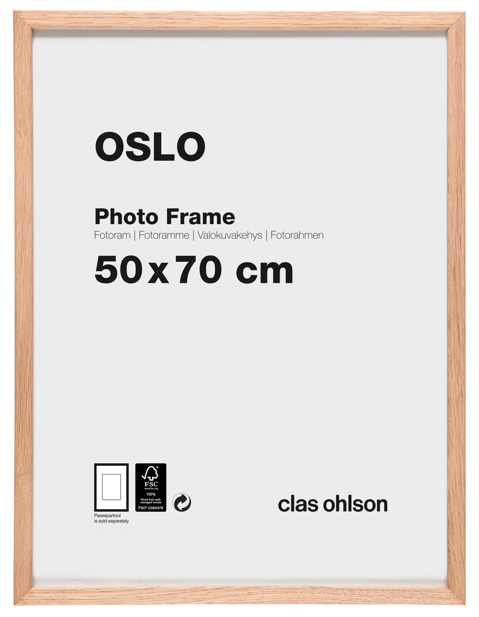 Oslo photo frame oak