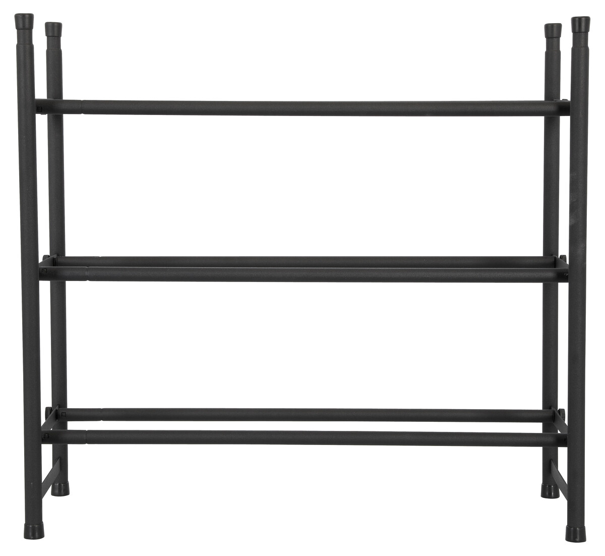 Adjustable metal shoe rack