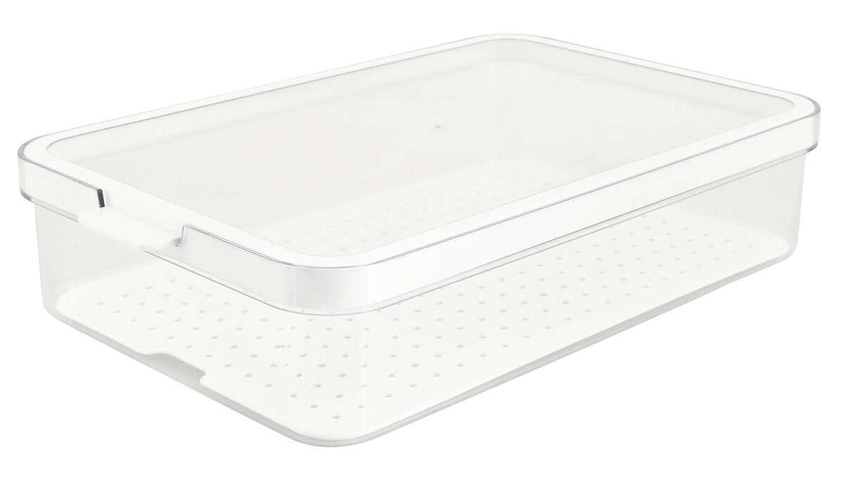 Stackable plastic storage box