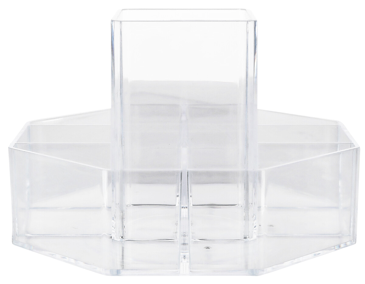 Small rotating makeup organizer