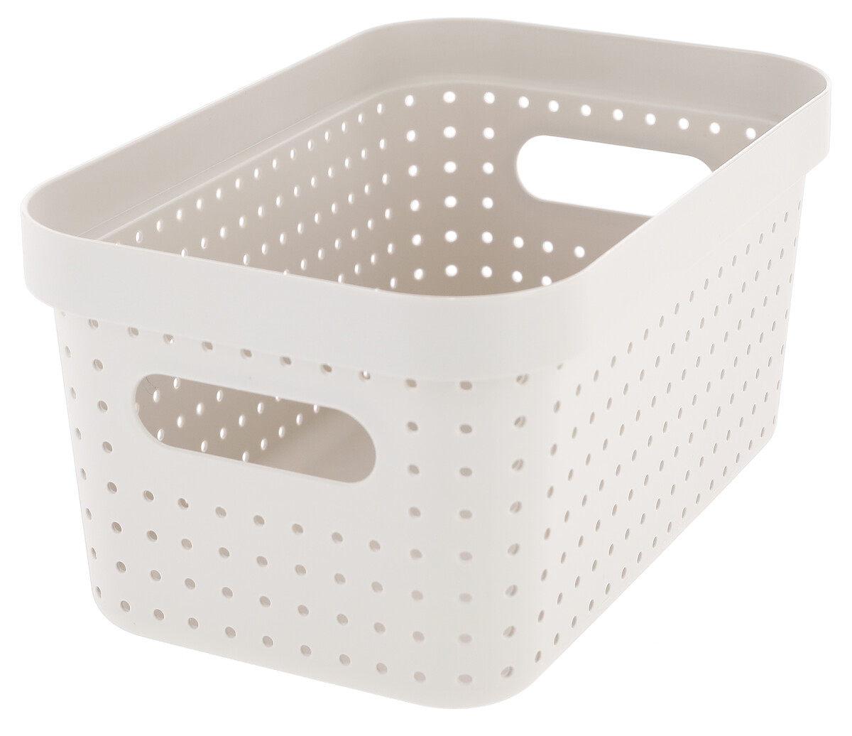 Beige storage basket