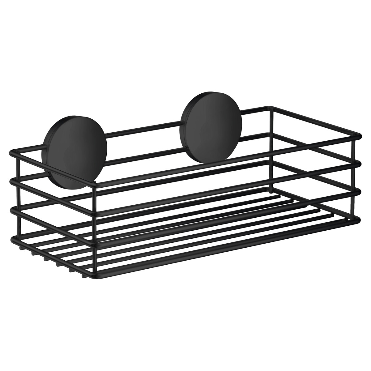 Self-adhesive shower basket